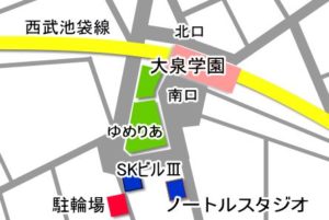 大泉学園 レンタルスタジオ アクセス 地図